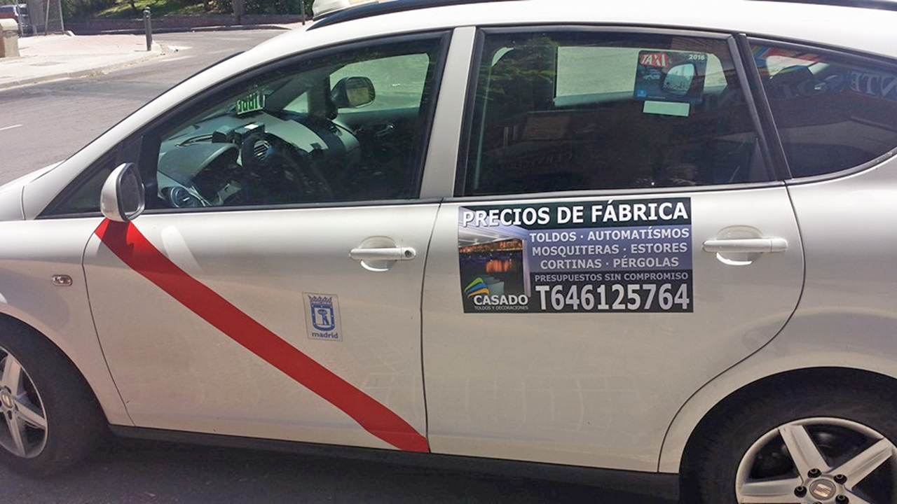Publicidad en Taxi